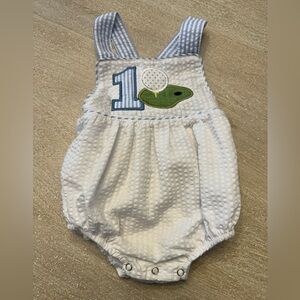 1st Birthday golf smock